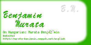 benjamin murata business card